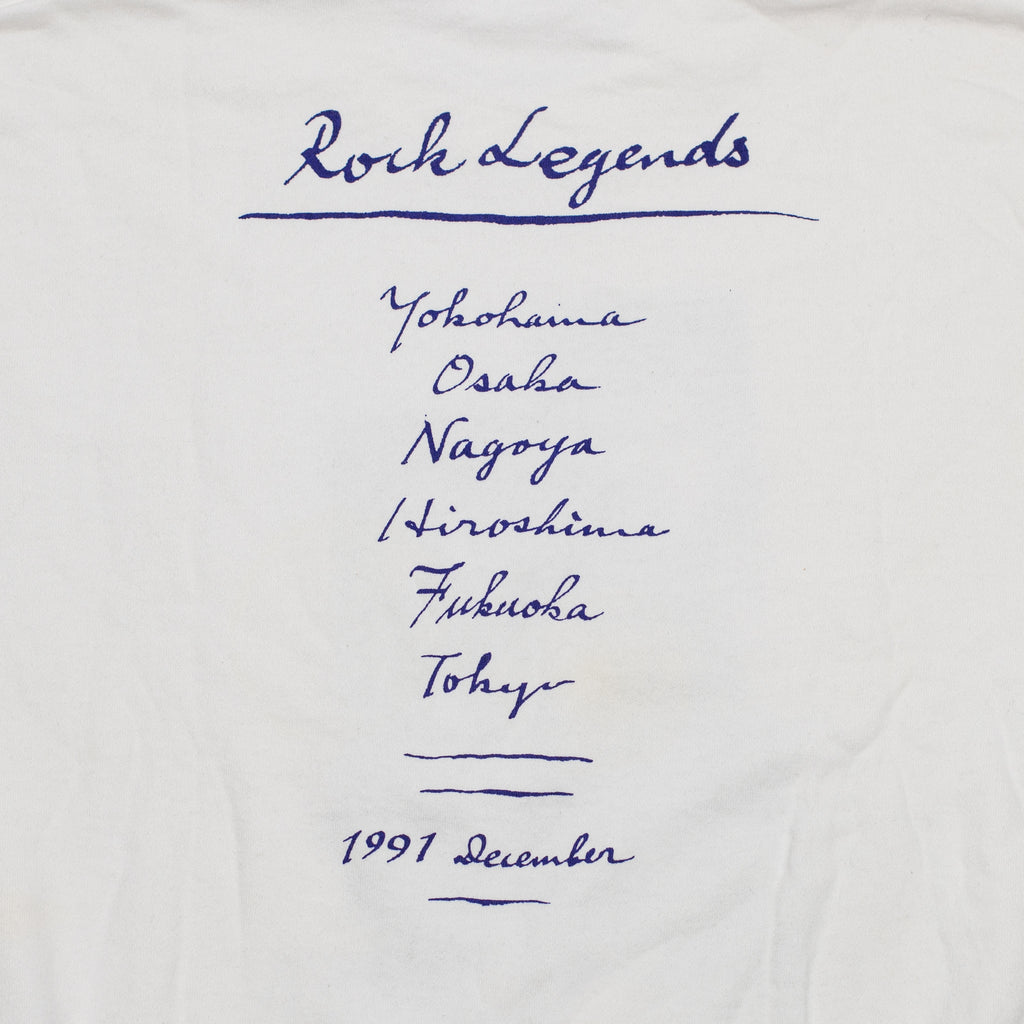 Live In Japan - George & Eric Photo Design with 'Rock Legends' White Sweatshirt (L)