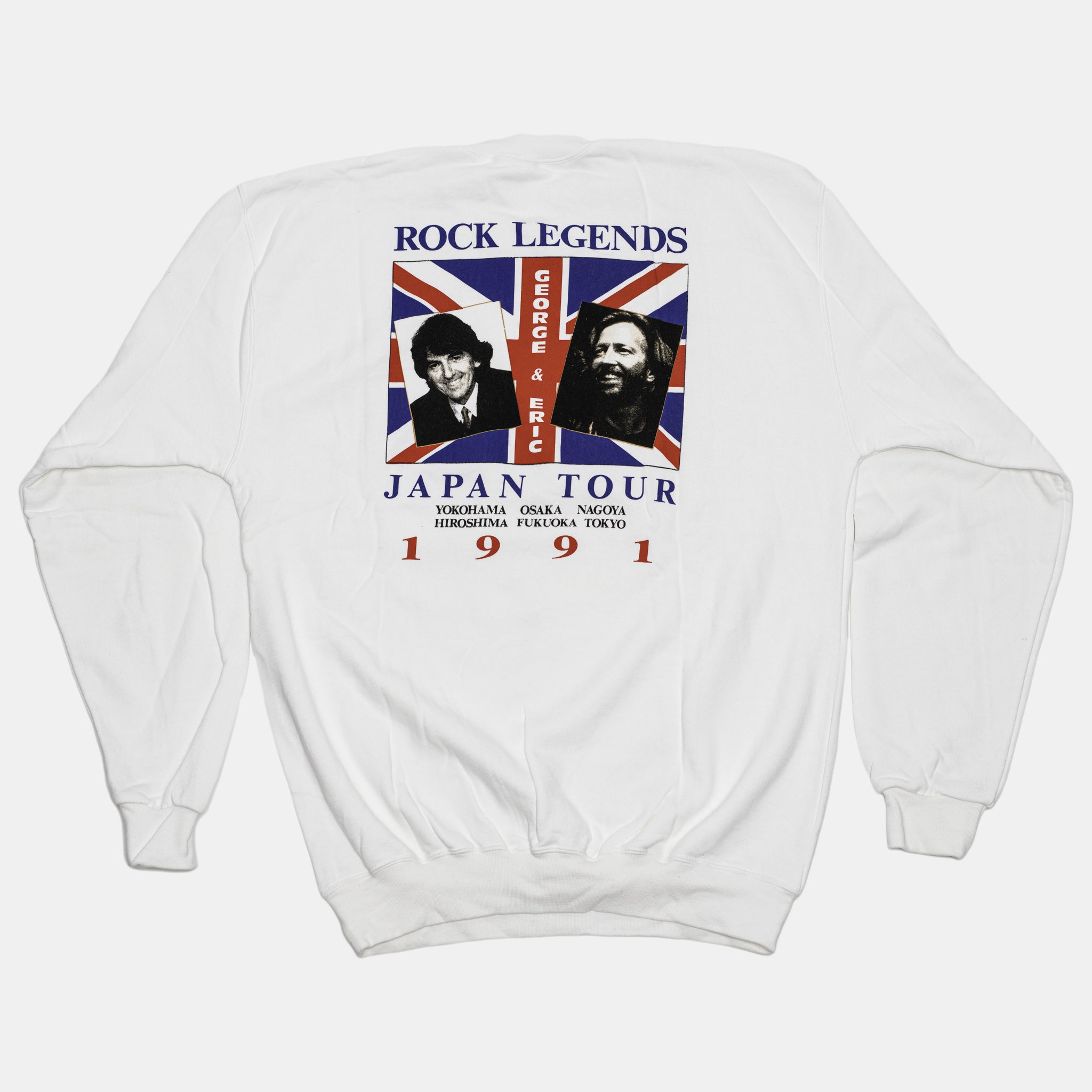 Live In Japan - George Photo Design with 'Rock Legends' White Sweatshirt (L) - Lot 3