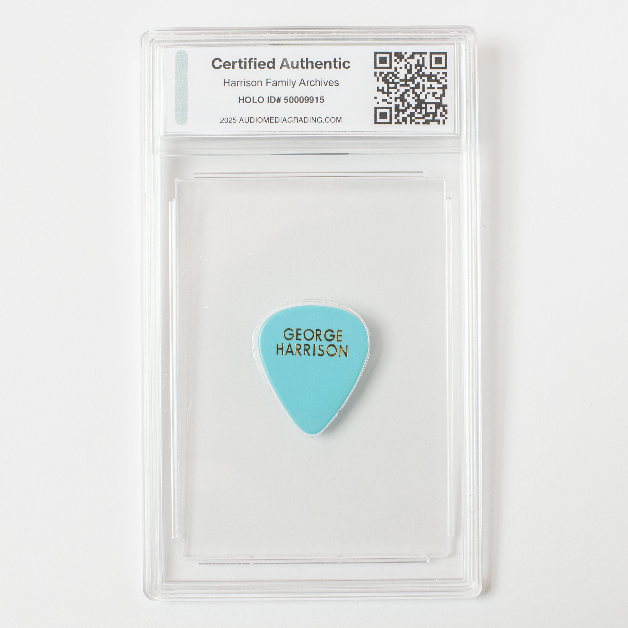 George Harrison Original Guitar Pick - Blue Color (AMG 50009915)