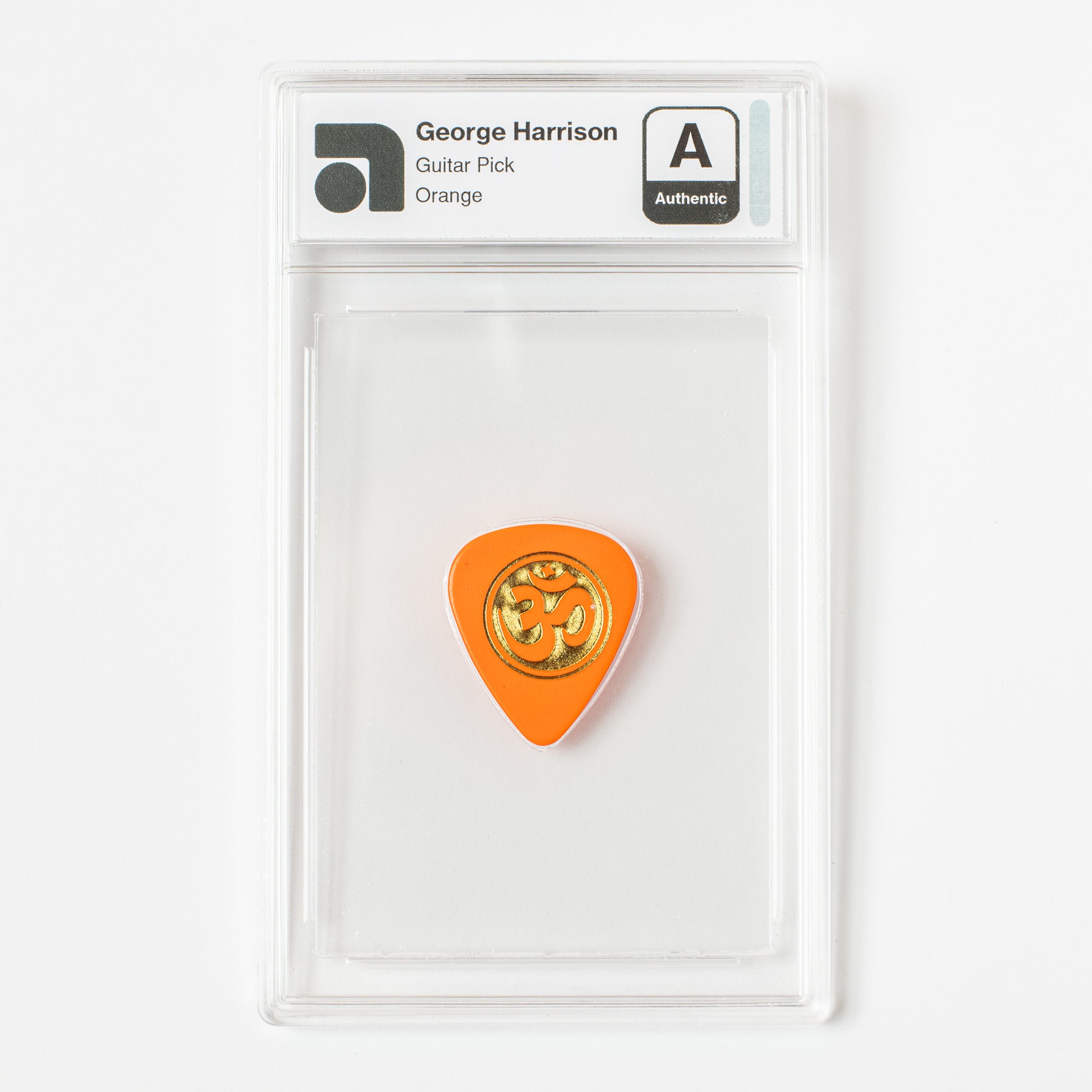 George Harrison Original Guitar Pick - Orange Color (AMG 50009916)