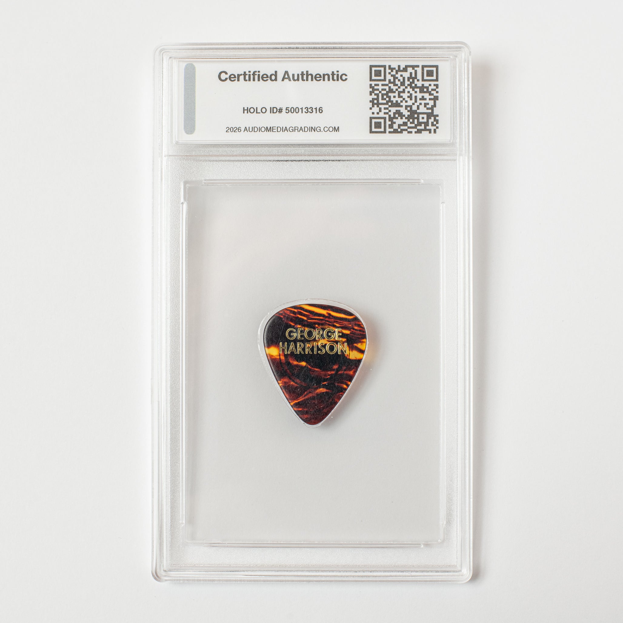 George Harrison Original Guitar Pick - Tortoiseshell Color (AMG 50013316)