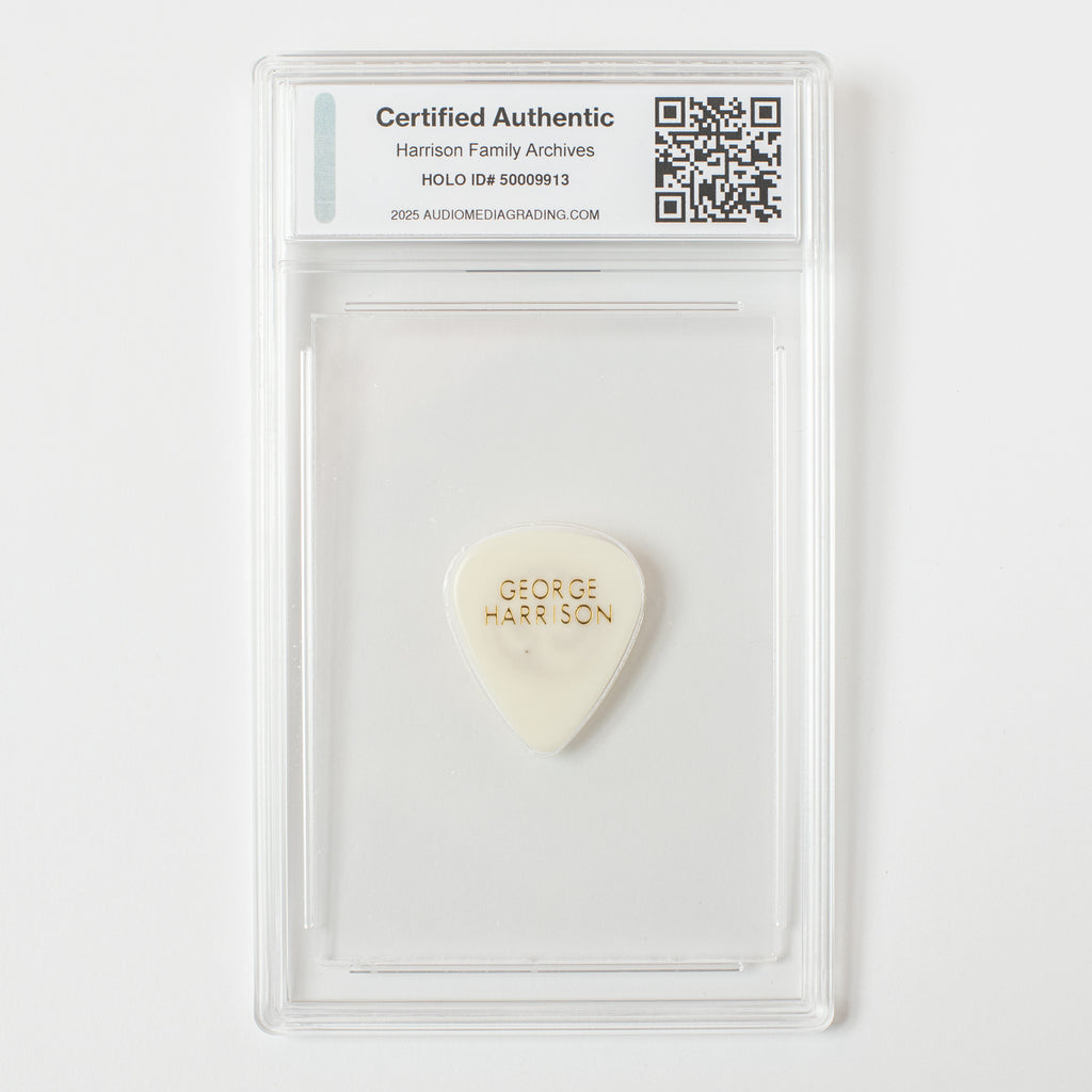 George Harrison Original Guitar Pick - White Color (AMG 50009913)
