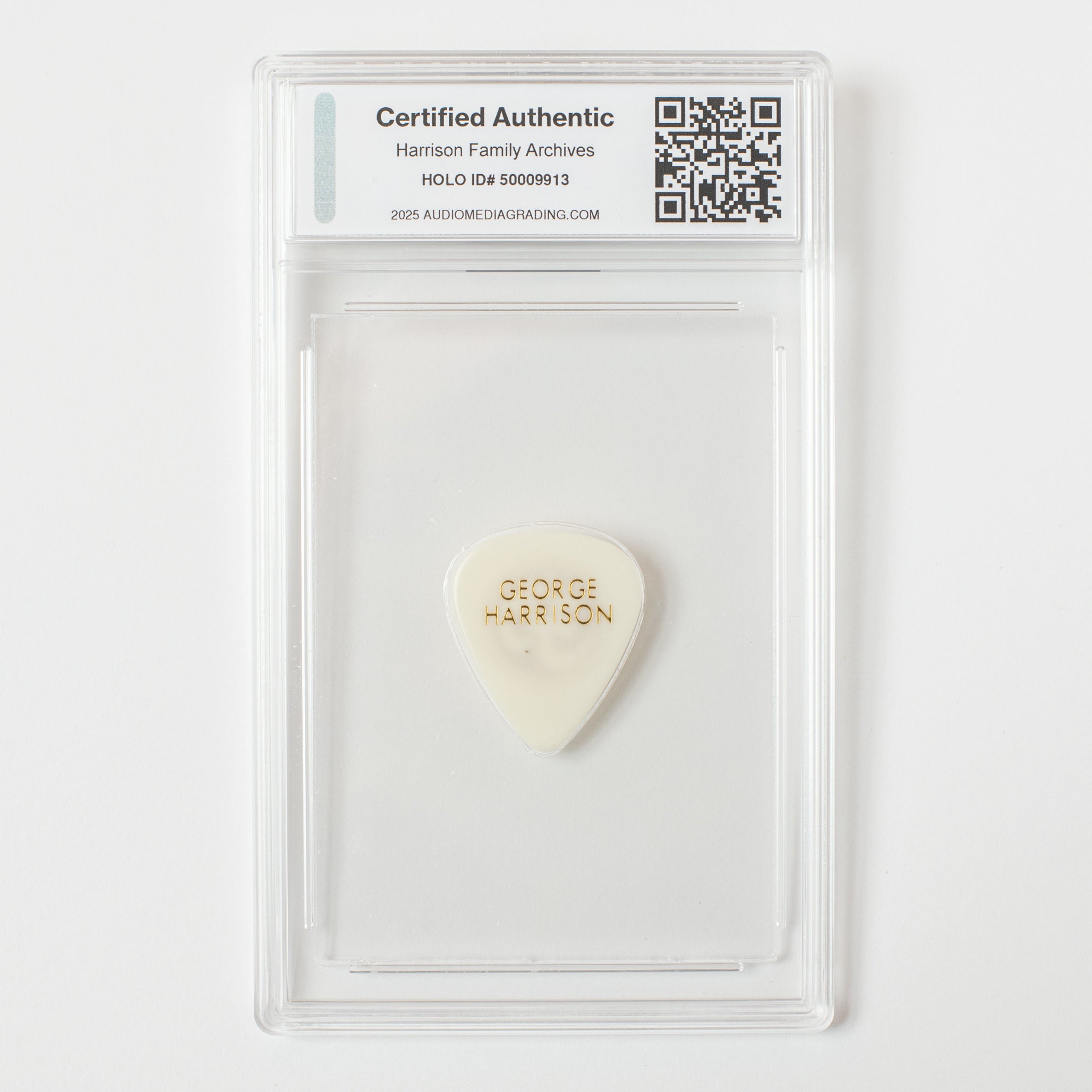 George Harrison Original Guitar Pick - White Color (AMG 50009913)