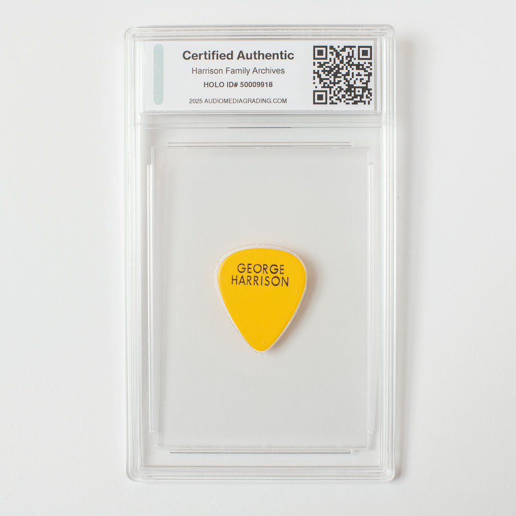 George Harrison Original Guitar Pick - Yellow Color (AMG 50009918)