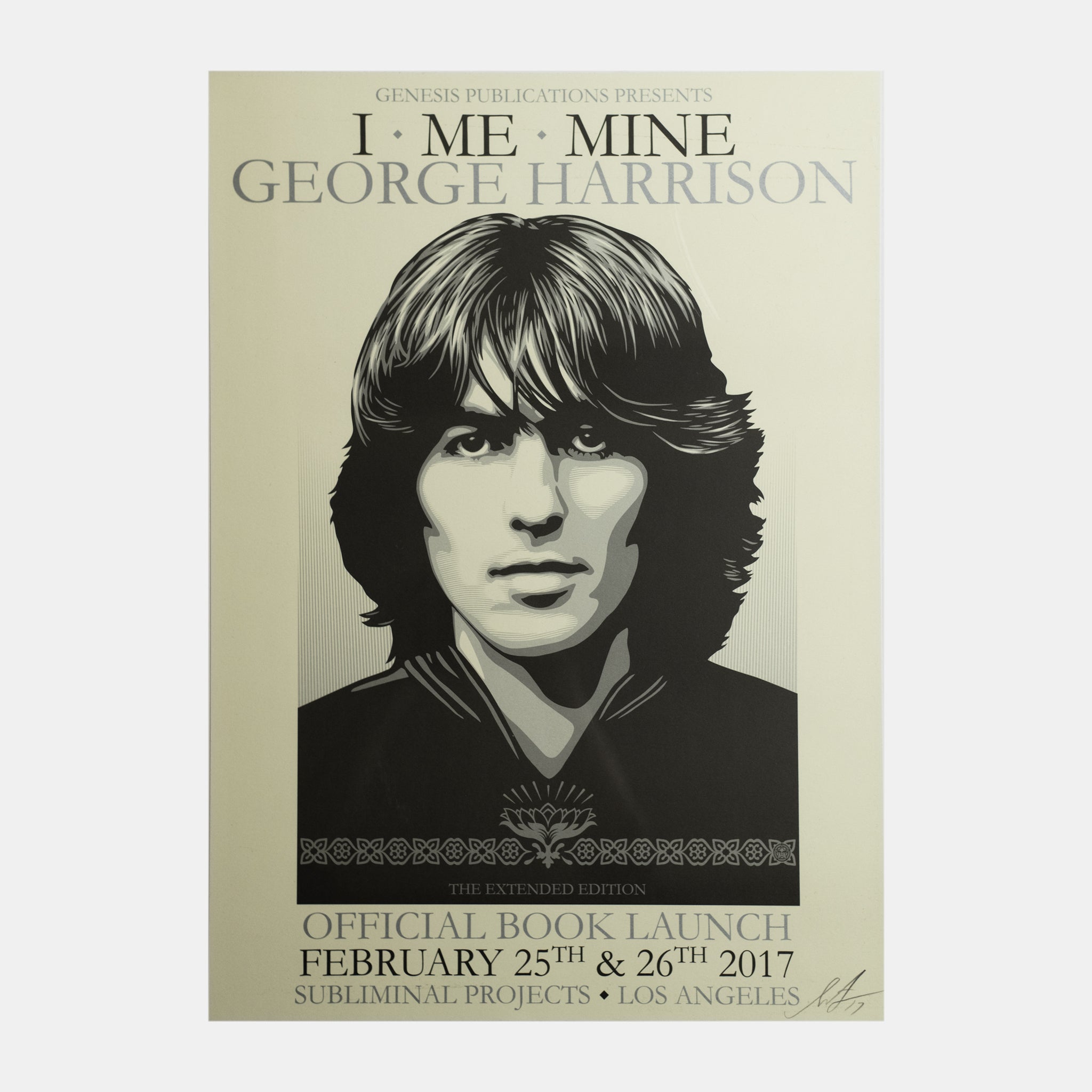 Shepard Fairey - "I, Me, Mine" 2017 Book Launch - Official Event Screen Print - Lot 1