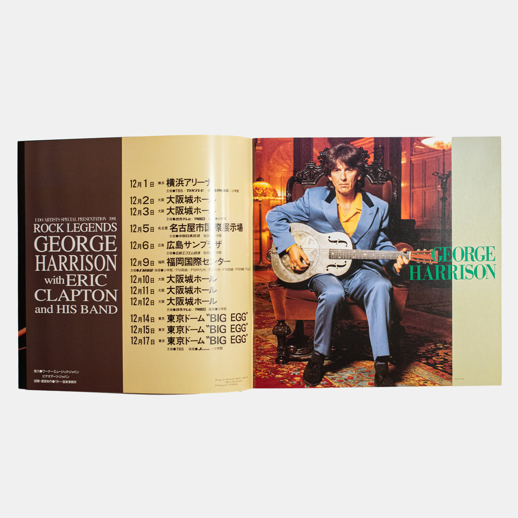 George Harrison with Eric Clapton and His Band' Original 1991 Souvenir Japanese Tour Program - Lot 2