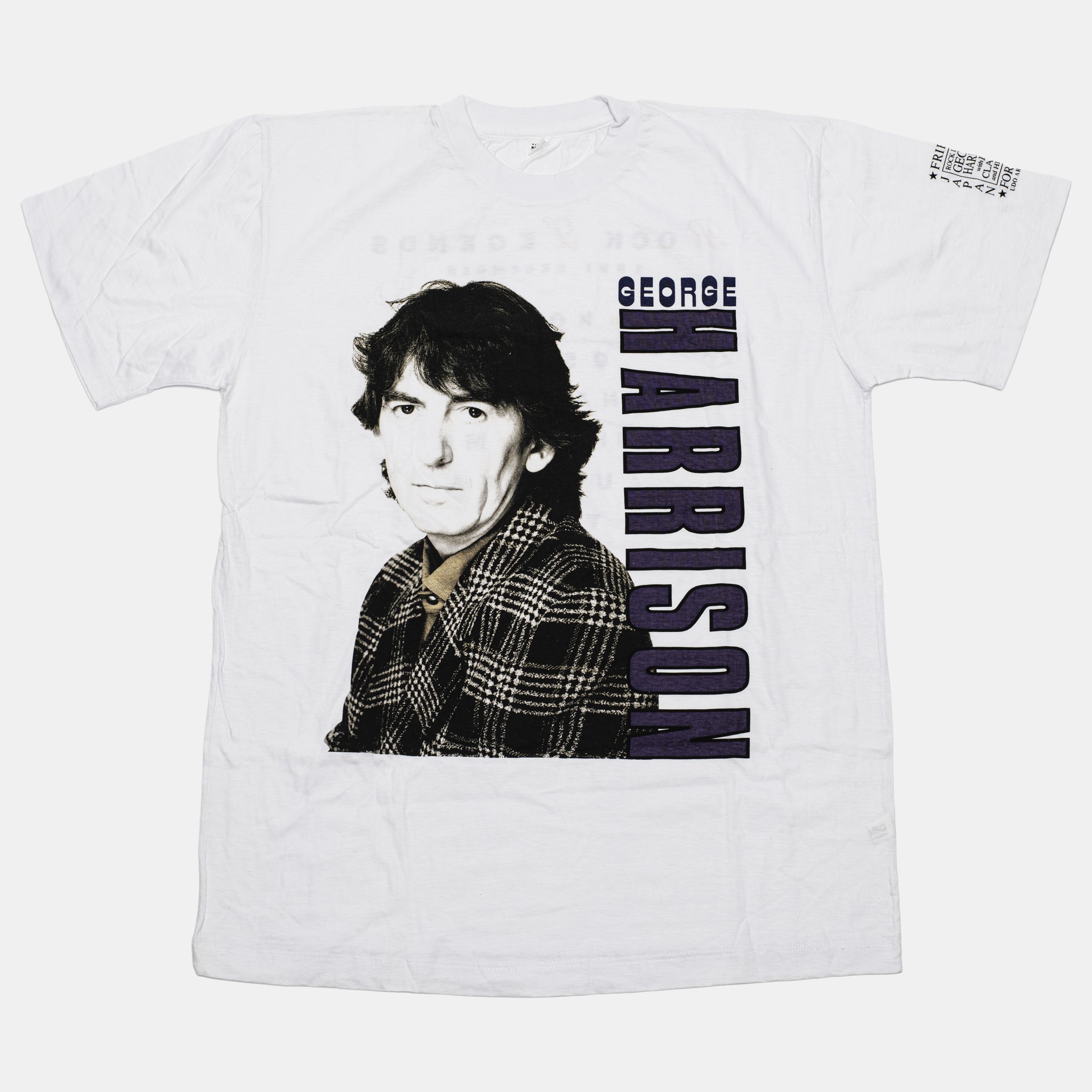 Live In Japan - George Photo Design with 'Rock Legends' White T-Shirt (XL) - Lot 1