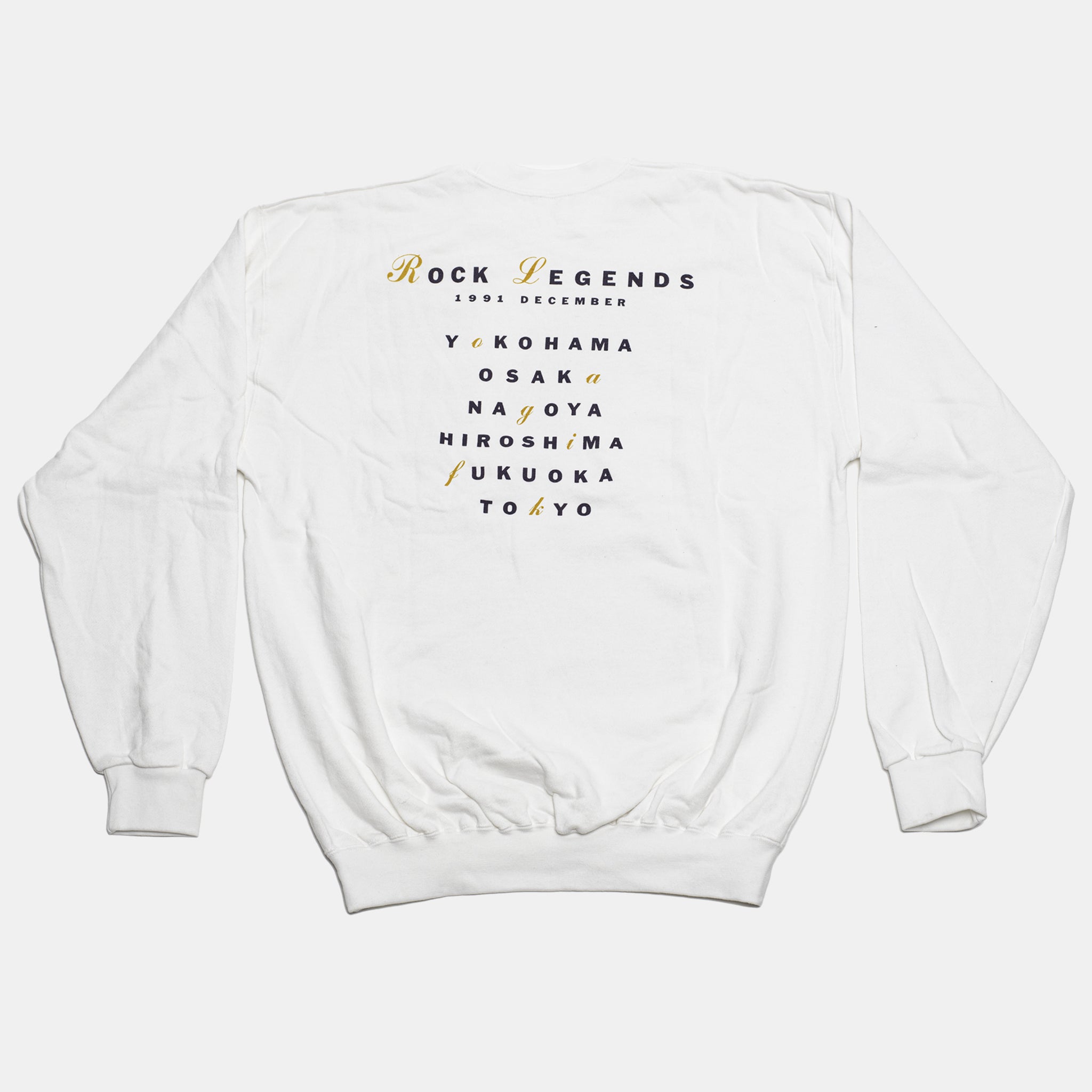 Live In Japan - George Photo Design with 'Rock Legends' White Sweatshirt (S) - Lot 2