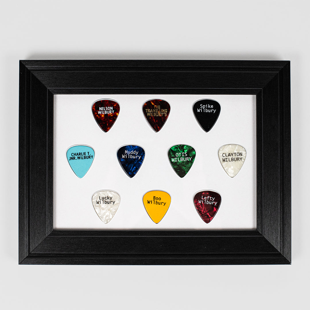 Traveling Wilburys Original Pick Set - Complete Set of 10 x Plectrums - Lot 1