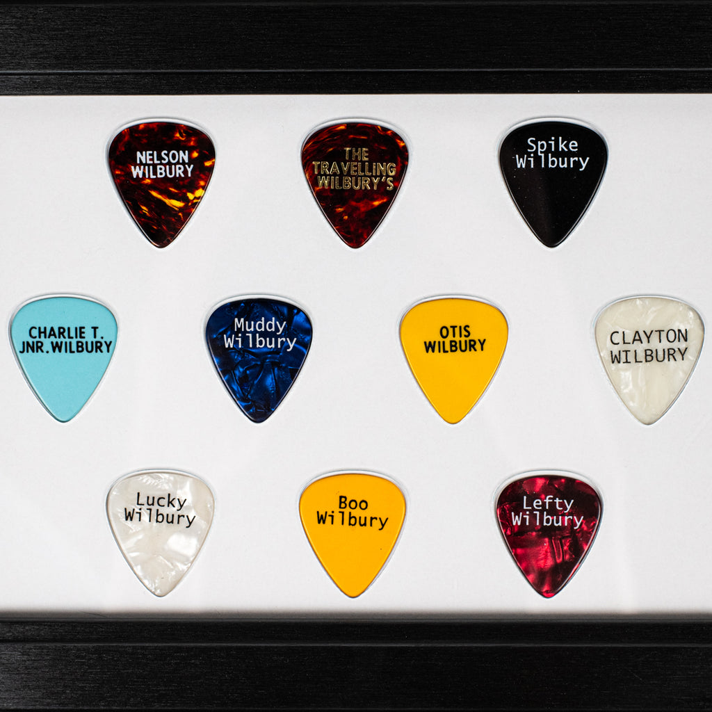 Traveling Wilburys Original Pick Set - Complete Set of 10 x Plectrums - Lot 2