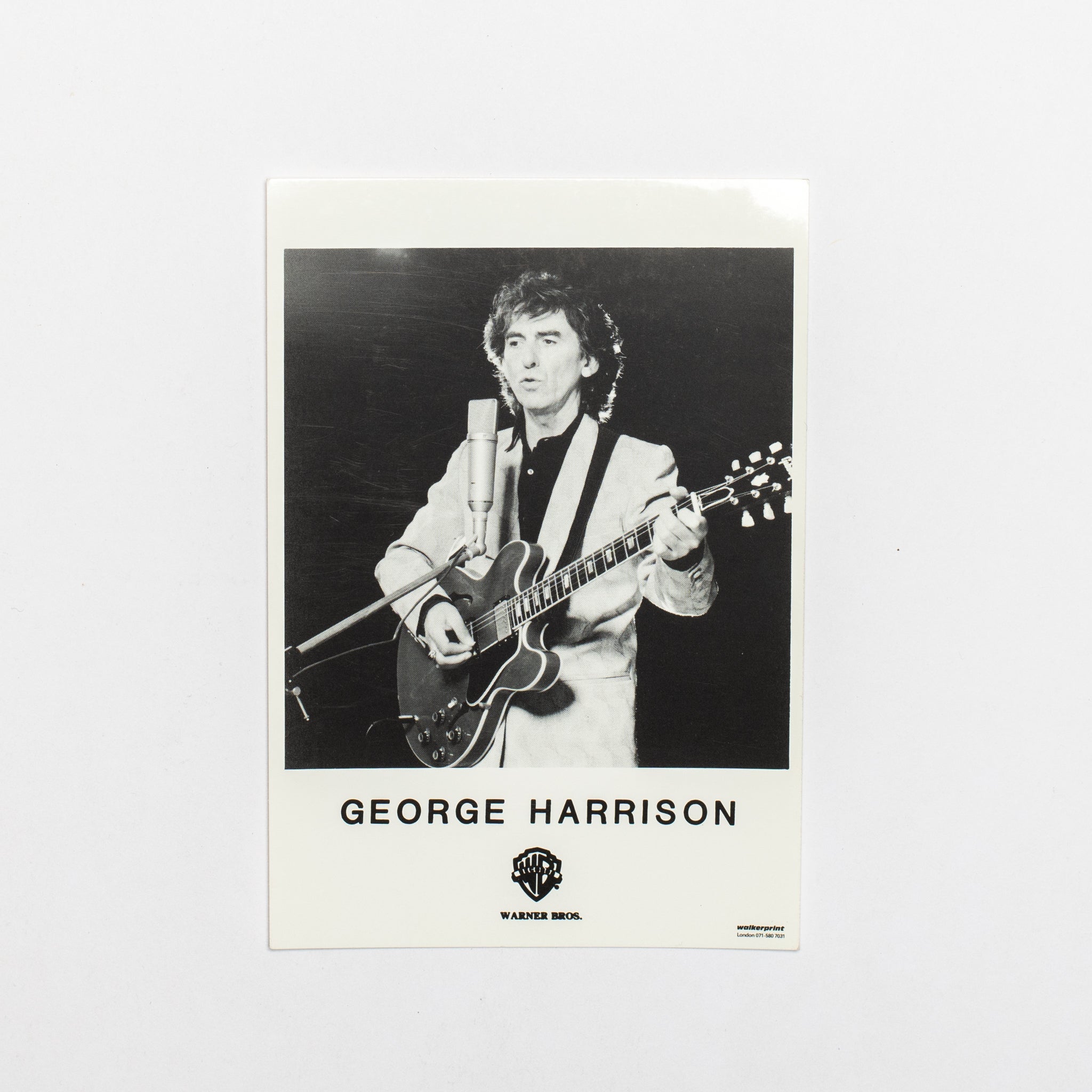 George Harrison - Original Warner Bros. 6"x4" Promotional Photo - Lot 1