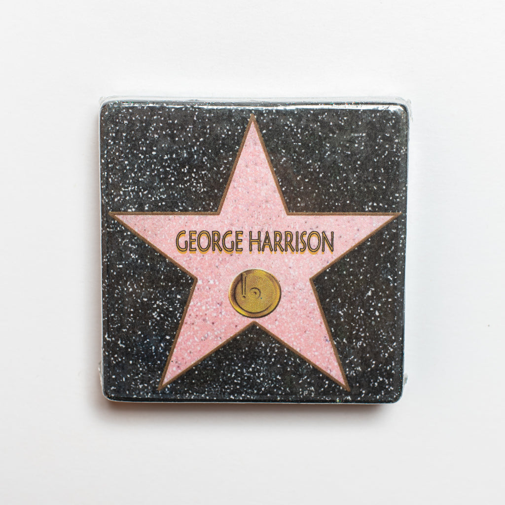 George Harrison - Hollywood Walk of Fame - 3"x3" Replica - Lot 3