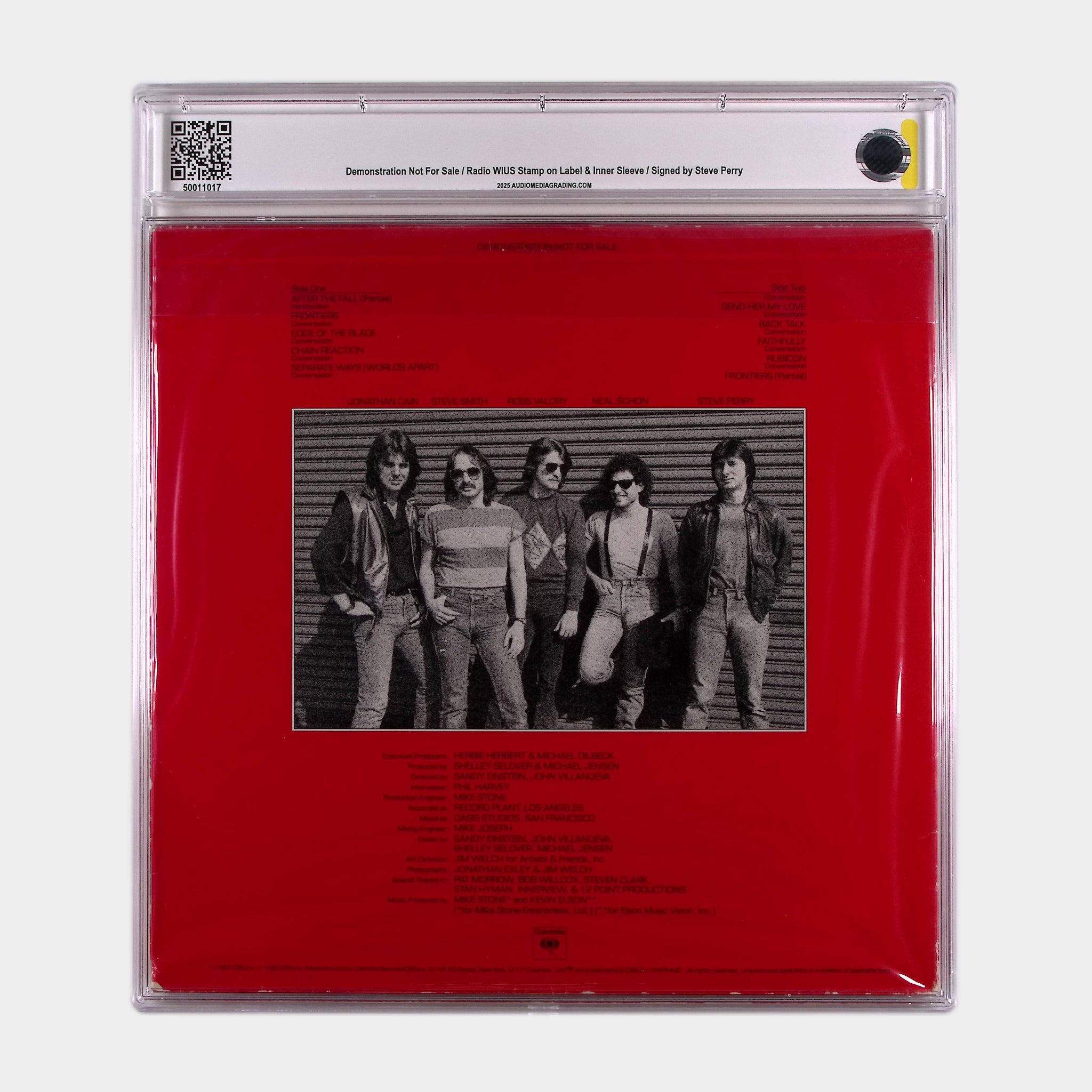 Journey – Frontiers: A Candid Conversation - 1983 Vinyl Promo Pressing SIGNED by Steve Perry (AMG 50011017)