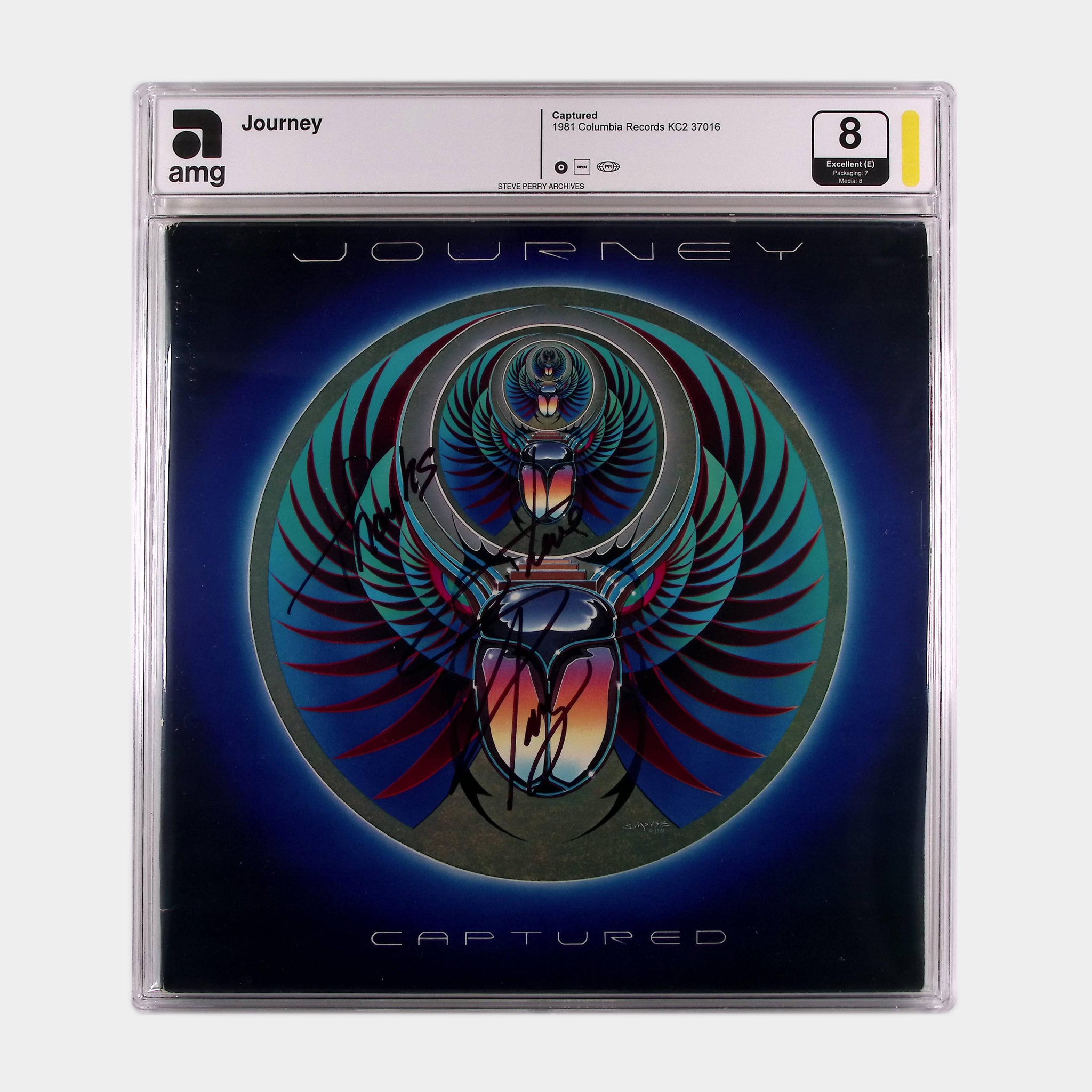 Journey – Captured – 1981 Original Vinyl Pressing SIGNED by Steve Perry (AMG 50011021)
