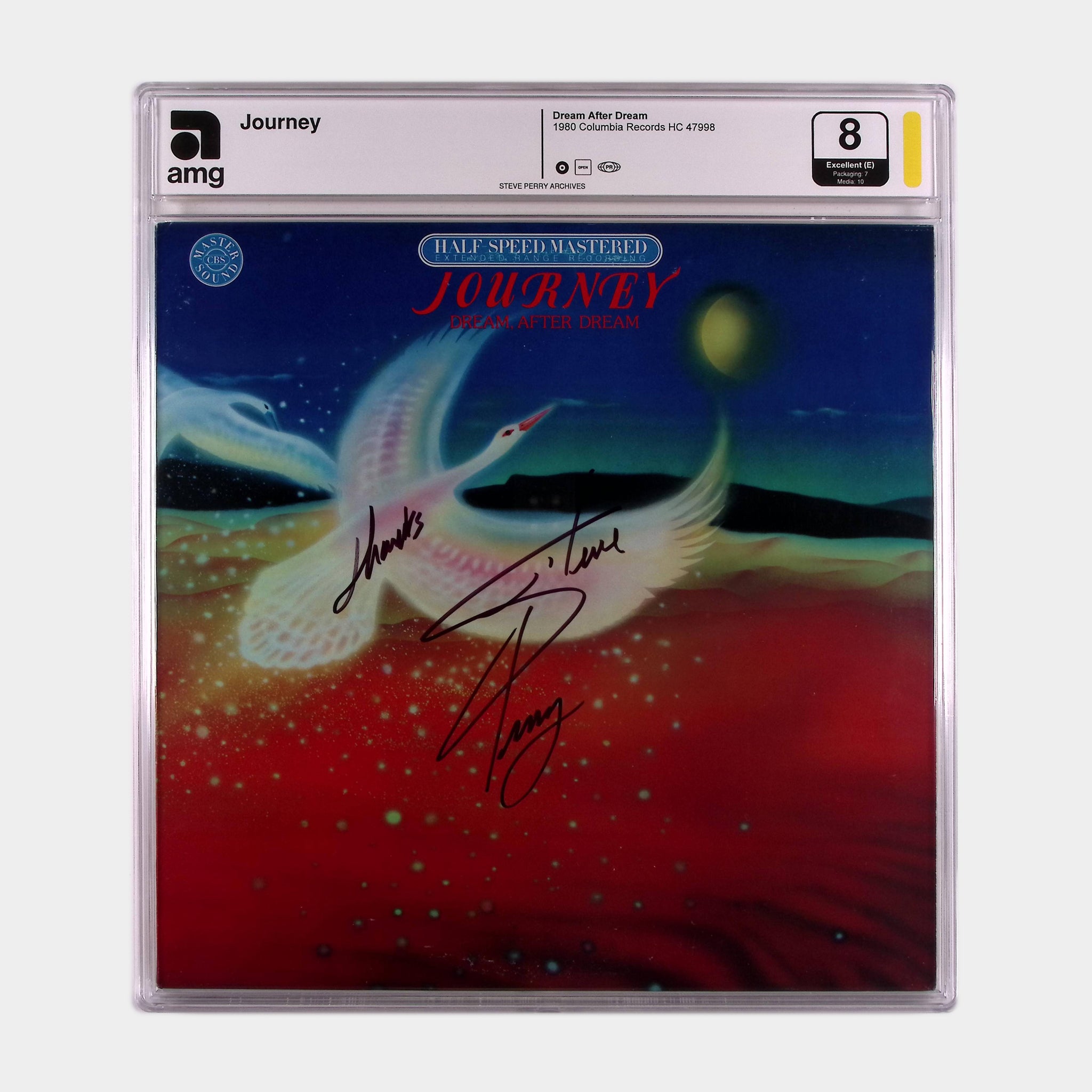 Journey – Dream, After Dream – 1980 Half-Speed Vinyl Pressing SIGNED by Steve Perry (AMG 50011022)