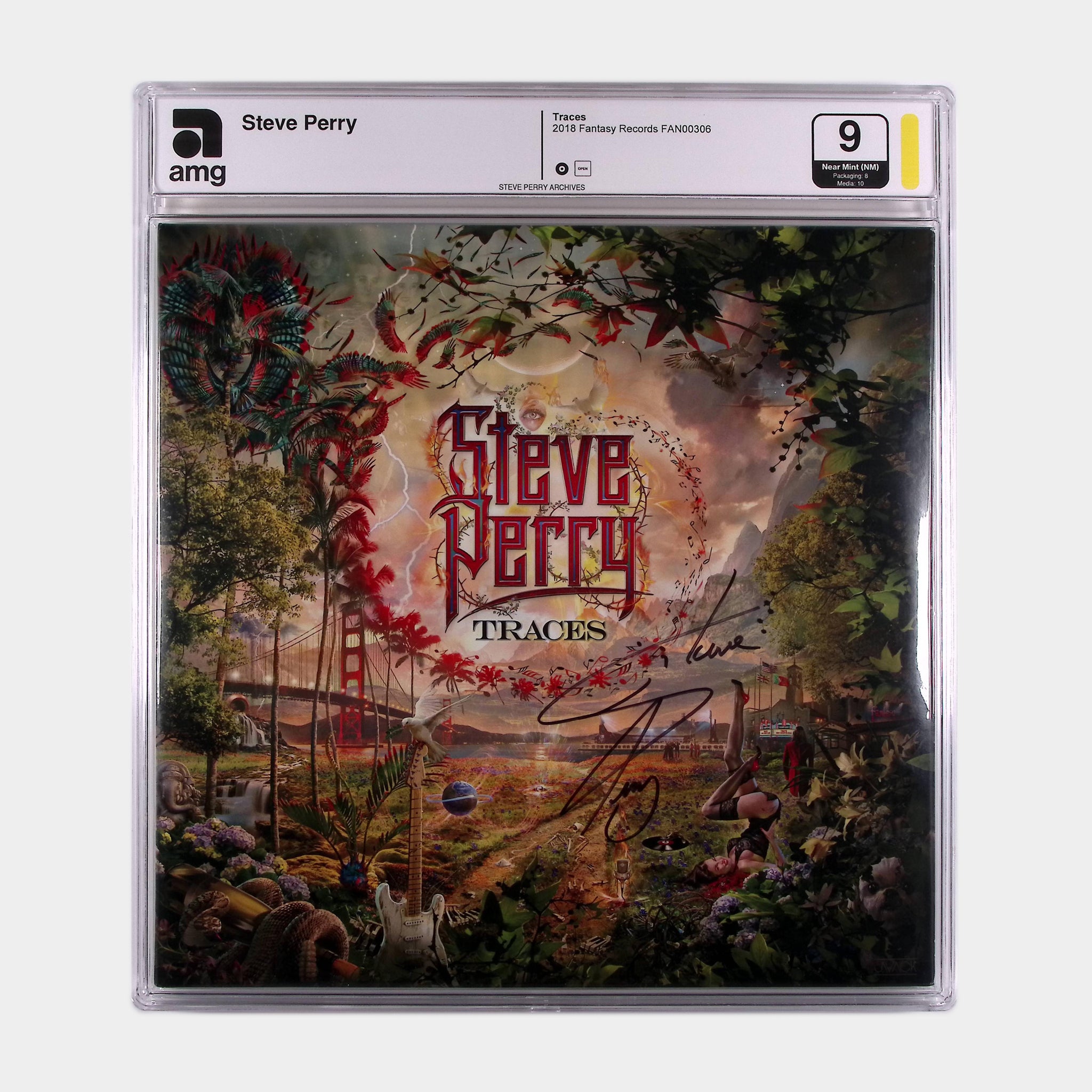 Traces – 2018 Deluxe 2LP Vinyl Album SIGNED by Steve Perry (AMG 50011191)