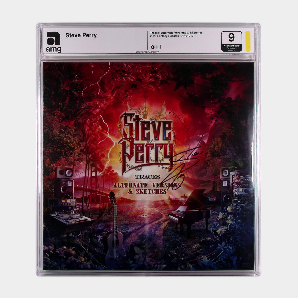 Traces: Alternate Versions & Sketches – 2020 2LP Color Vinyl Album SIGNED by Steve Perry (AMG 50011195)