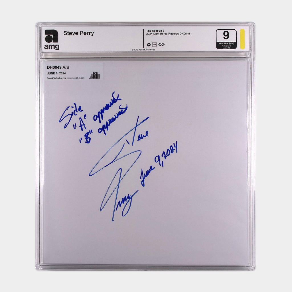 The Season 3 – 2024 2LP Vinyl Test Pressing SIGNED by Steve Perry (AMG 50011033)