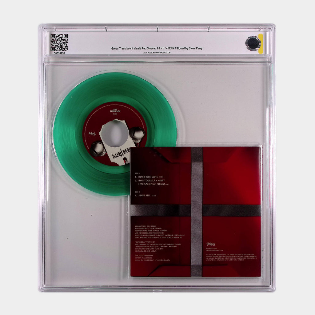 Silver Bells – 2019 7” Green Vinyl Single SIGNED by Steve Perry (AMG 50010958)