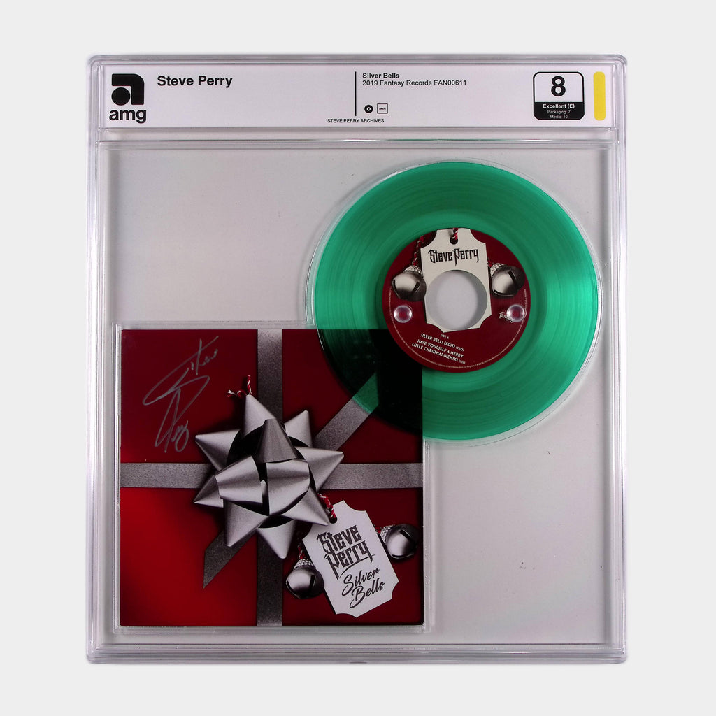 Silver Bells – 2019 7” Green Vinyl Single SIGNED by Steve Perry (AMG 50010959)