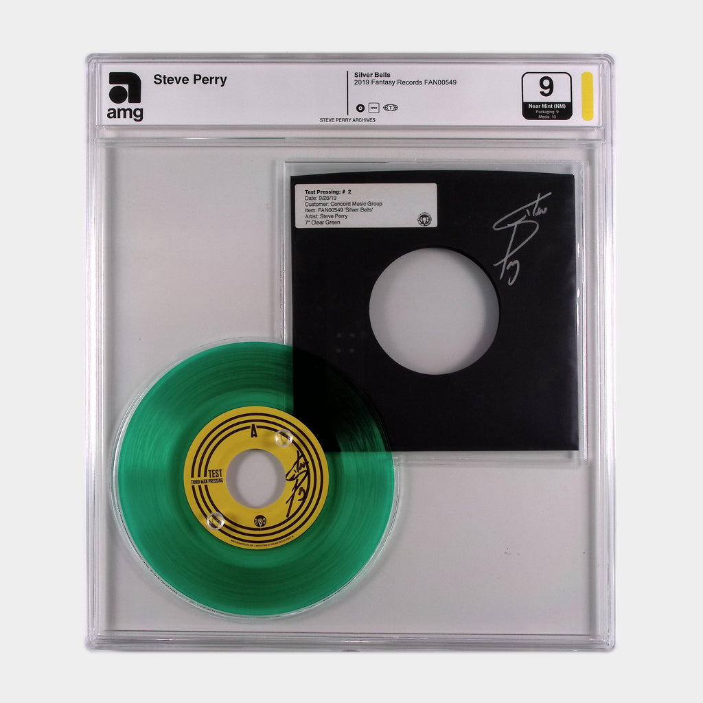 Silver Bells – 2019 7” Red Vinyl Single SIGNED by Steve Perry (AMG 50011006)