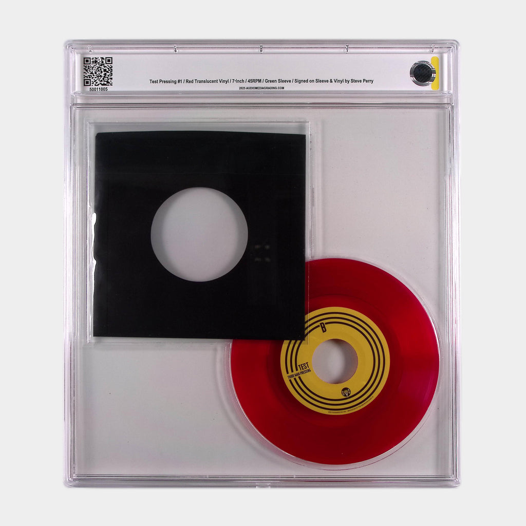 Silver Bells – 2019 7” Red Vinyl Single Test Pressing SIGNED by Steve Perry (AMG 50011005)