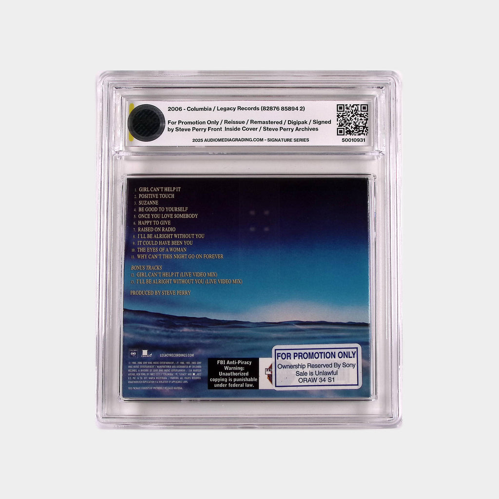 Journey – Raised On The Radio – 2006 Reissue CD SIGNED by Steve Perry (AMG 50010931)