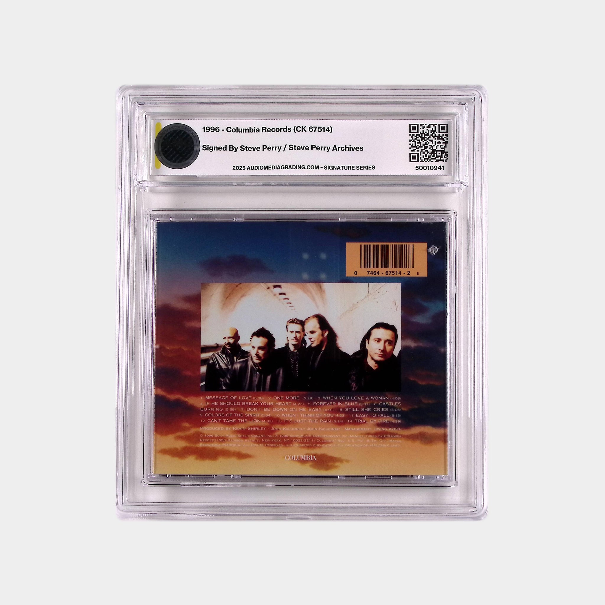 Journey – Trial By Fire – 1996 CD SIGNED by Steve Perry (AMG 50010941)