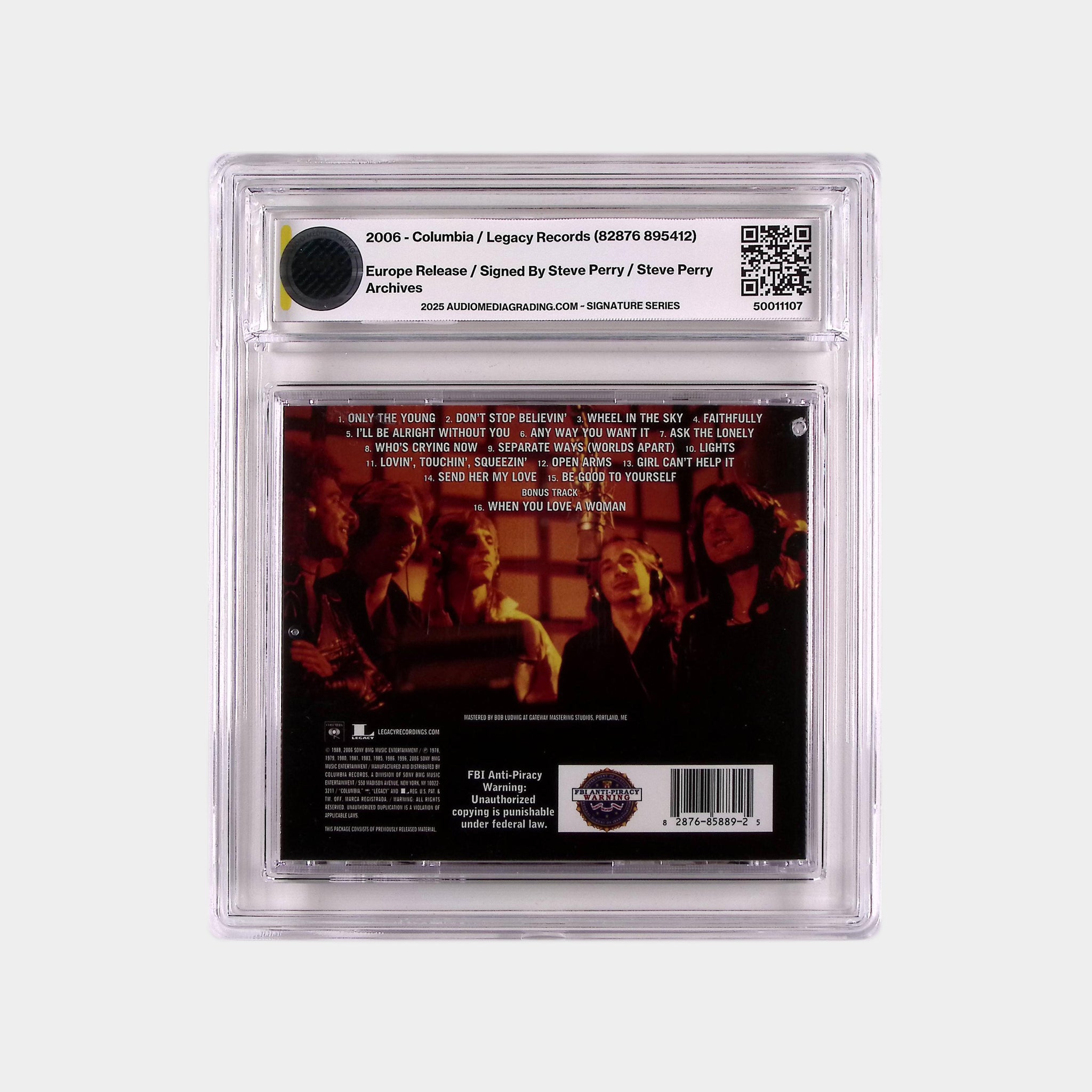 Journey – Greatest Hits – 2006 CD SIGNED by Steve (AMG 50011107)