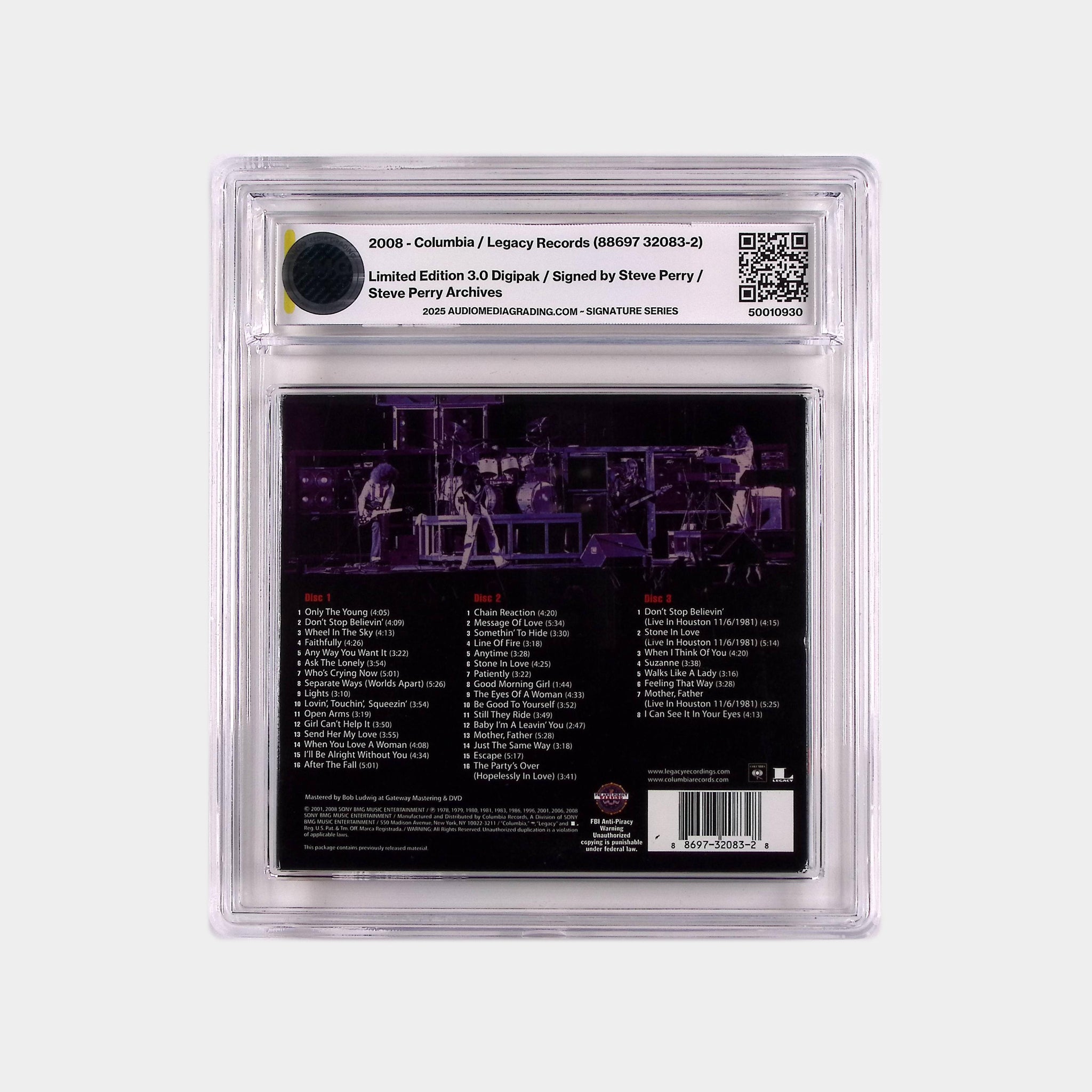 Journey – The Essential Journey – 2008 Limited 3.0 CD SIGNED by Steve Perry (AMG 50010930)