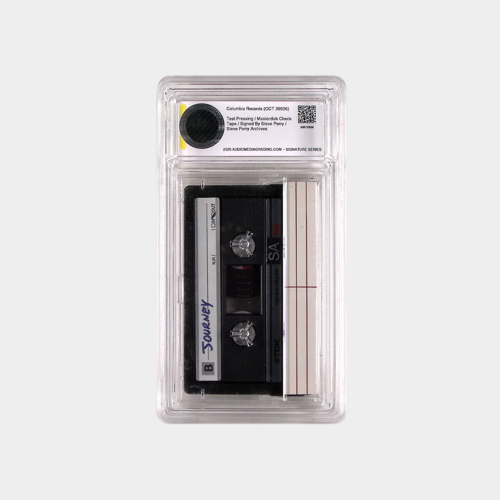 Journey – Raised On The Radio – 1986 Cassette Check Tape SIGNED by Steve Perry (AMG 50010956)