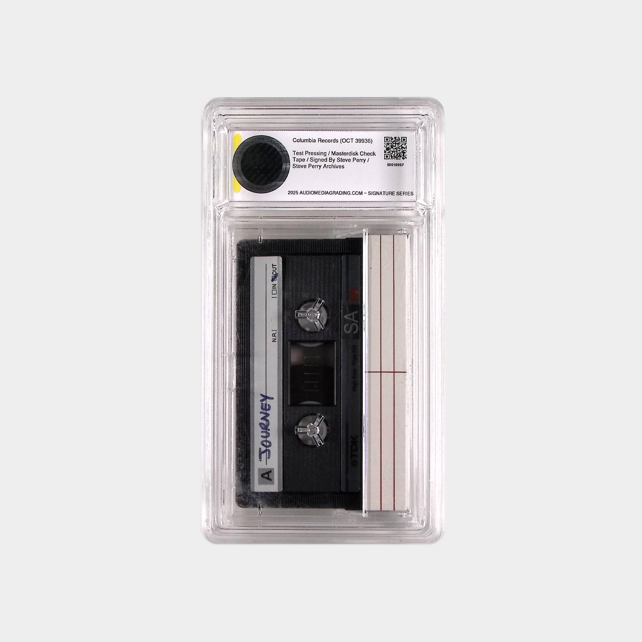 【New YorkThrash】VA Cassette Tape Journey – Raised On The Radio – 1986 Cassette Check Tape SIGNED by