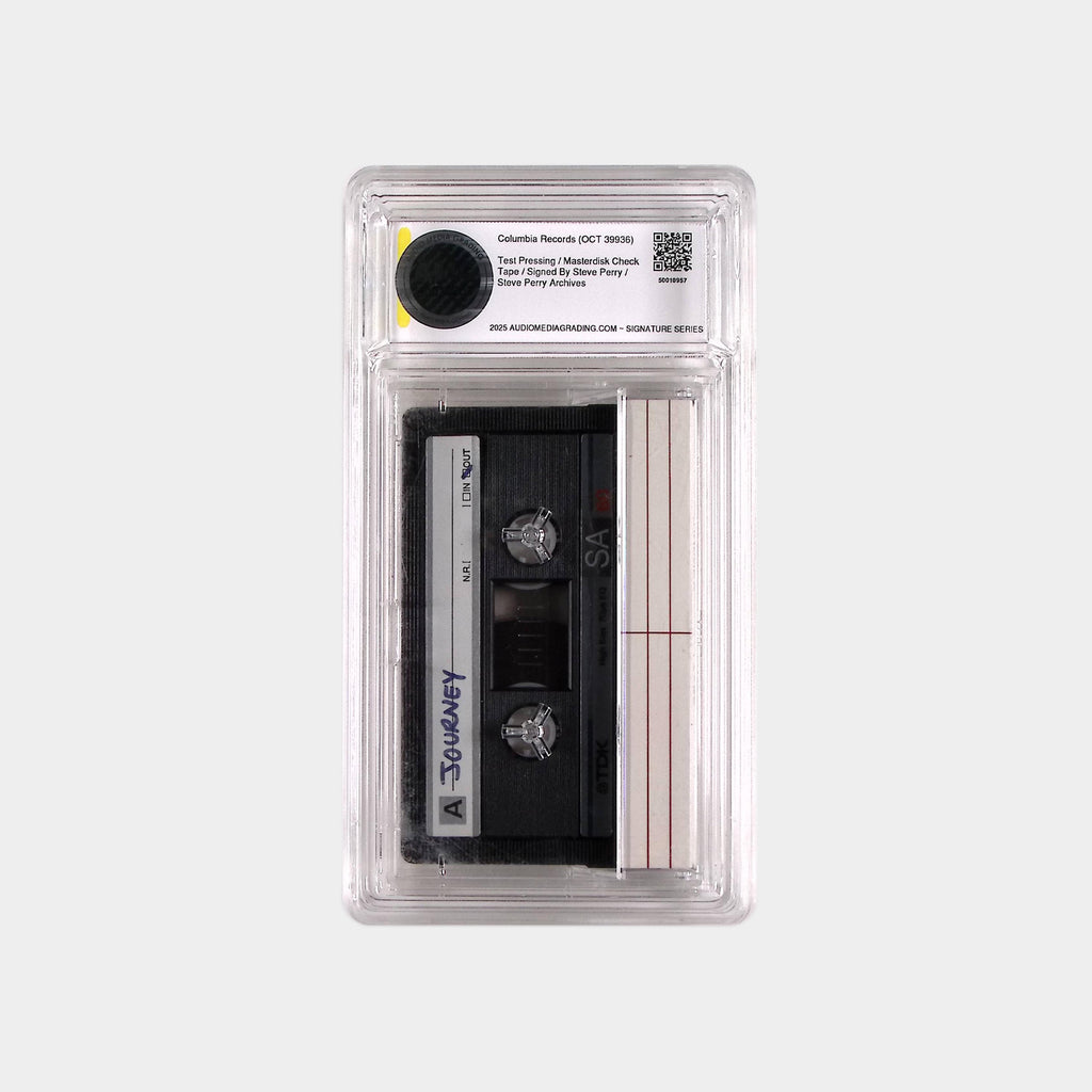 Journey – Raised On The Radio – 1986 Cassette Check Tape SIGNED by Steve Perry (AMG 50010957)