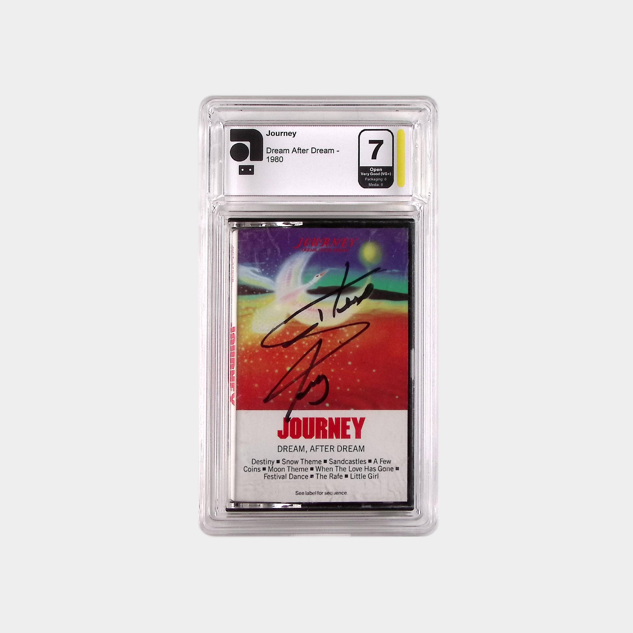 Journey – Dream, After Dream – 1980 Cassette SIGNED by Steve Perry (AMG 50010948)