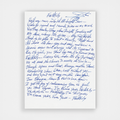 Journey Lyric Sheet - “Faithfully ”  HANDWRITTEN