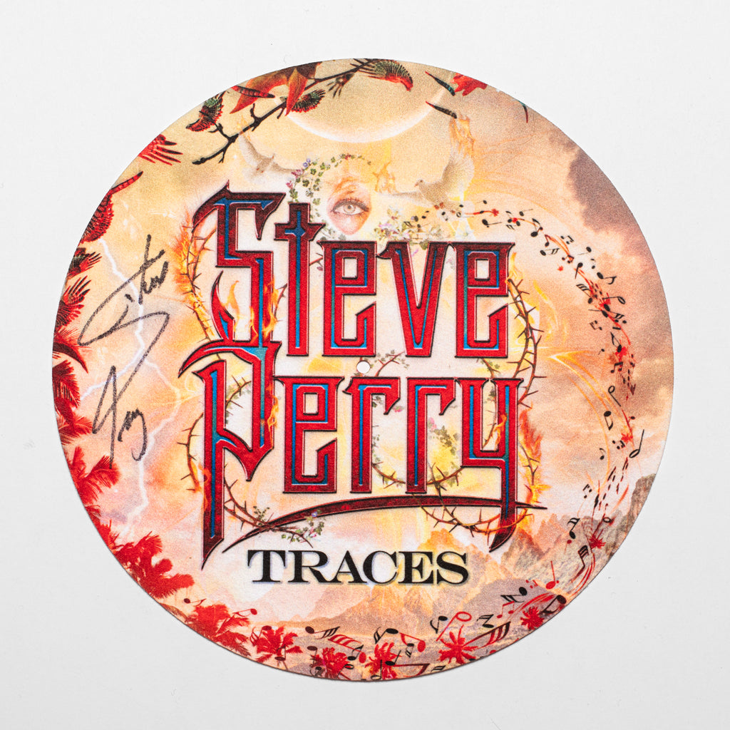 Traces – 2018 Promotional Turntable Slip Mat – SIGNED by Steve Perry – Lot 1
