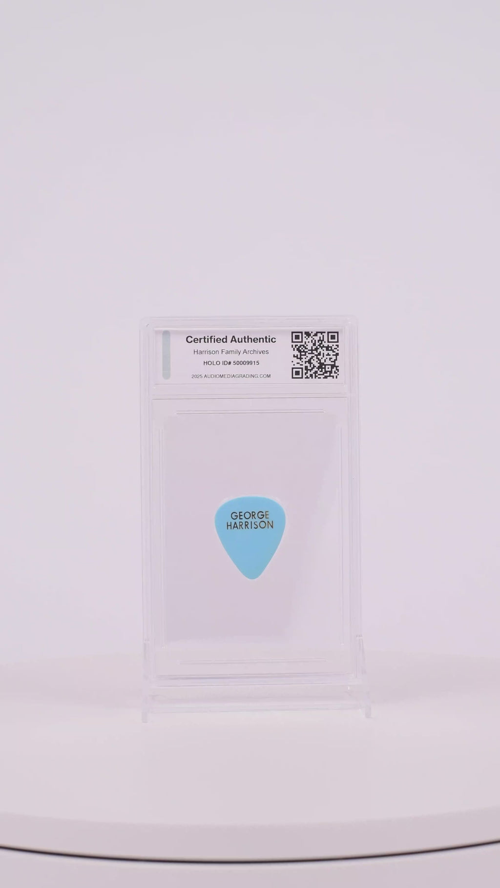 George Harrison Original Guitar Pick - Blue Color (AMG 50009915)