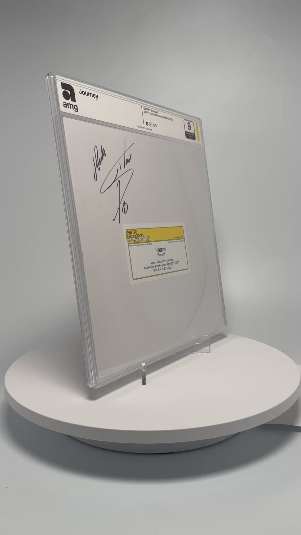 Journey - E5C4P3 (Escape) - SIGNED Vinyl Test Pressing (AMG 50006178)