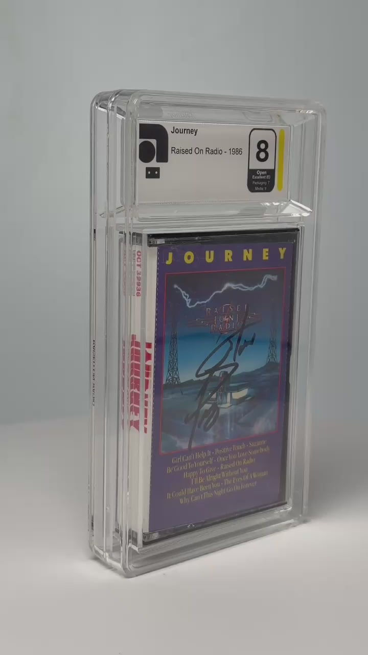 Journey – Raised On The Radio – 1986 Cassette Check Tape SIGNED by Steve Perry (AMG 50010945)