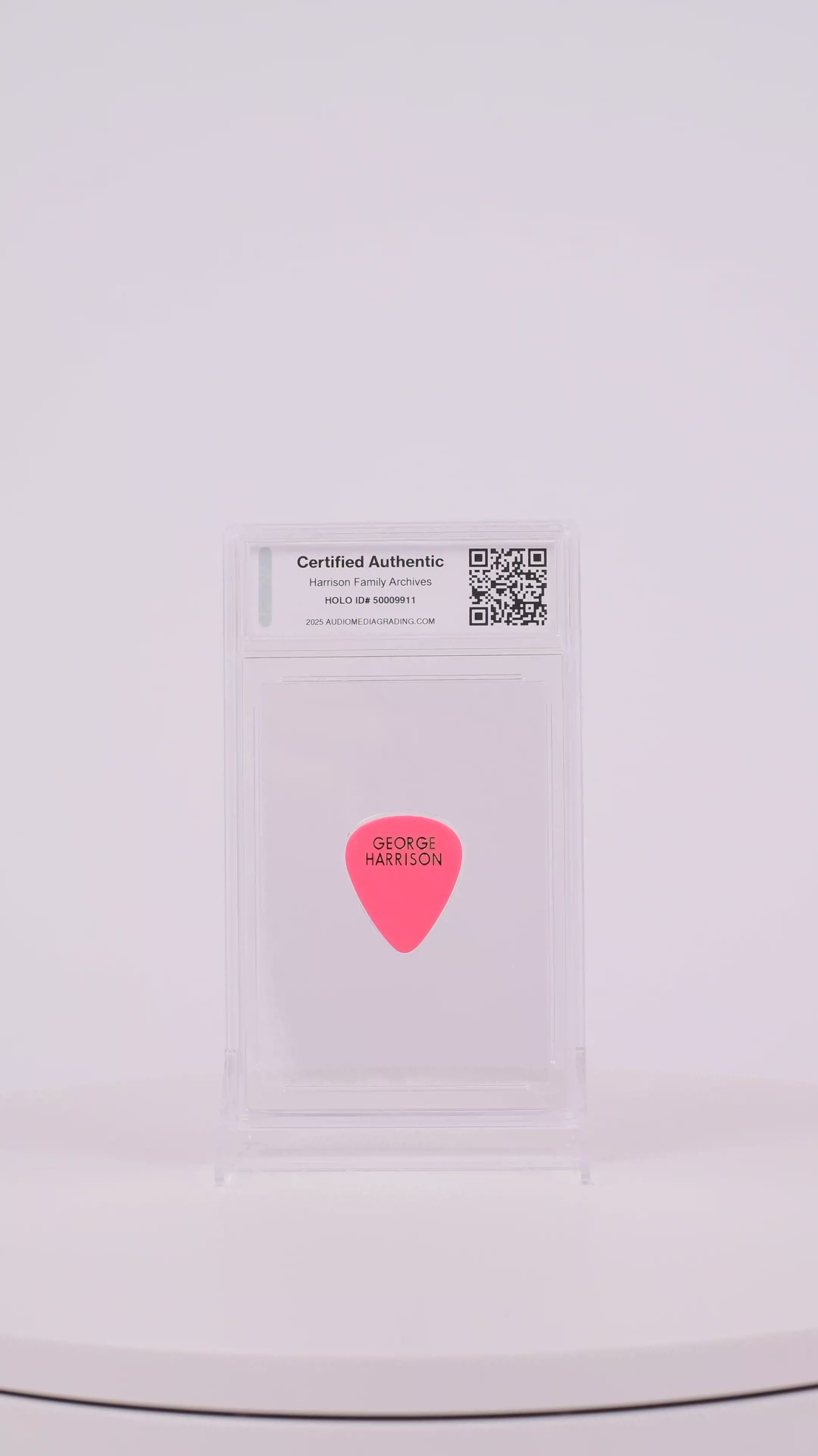 George Harrison Original Guitar Pick - Pink Color (AMG 50009911)