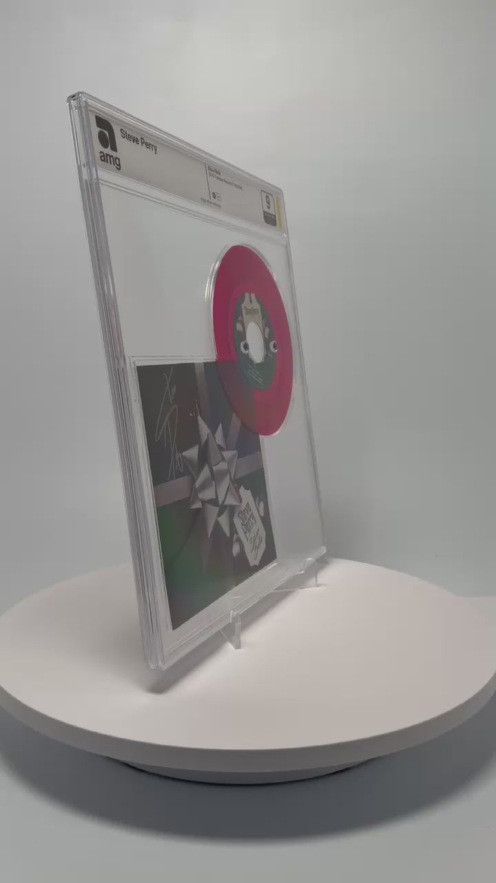 Silver Bells – 2019 7” Red Vinyl Single SIGNED by Steve Perry (AMG 50011004)