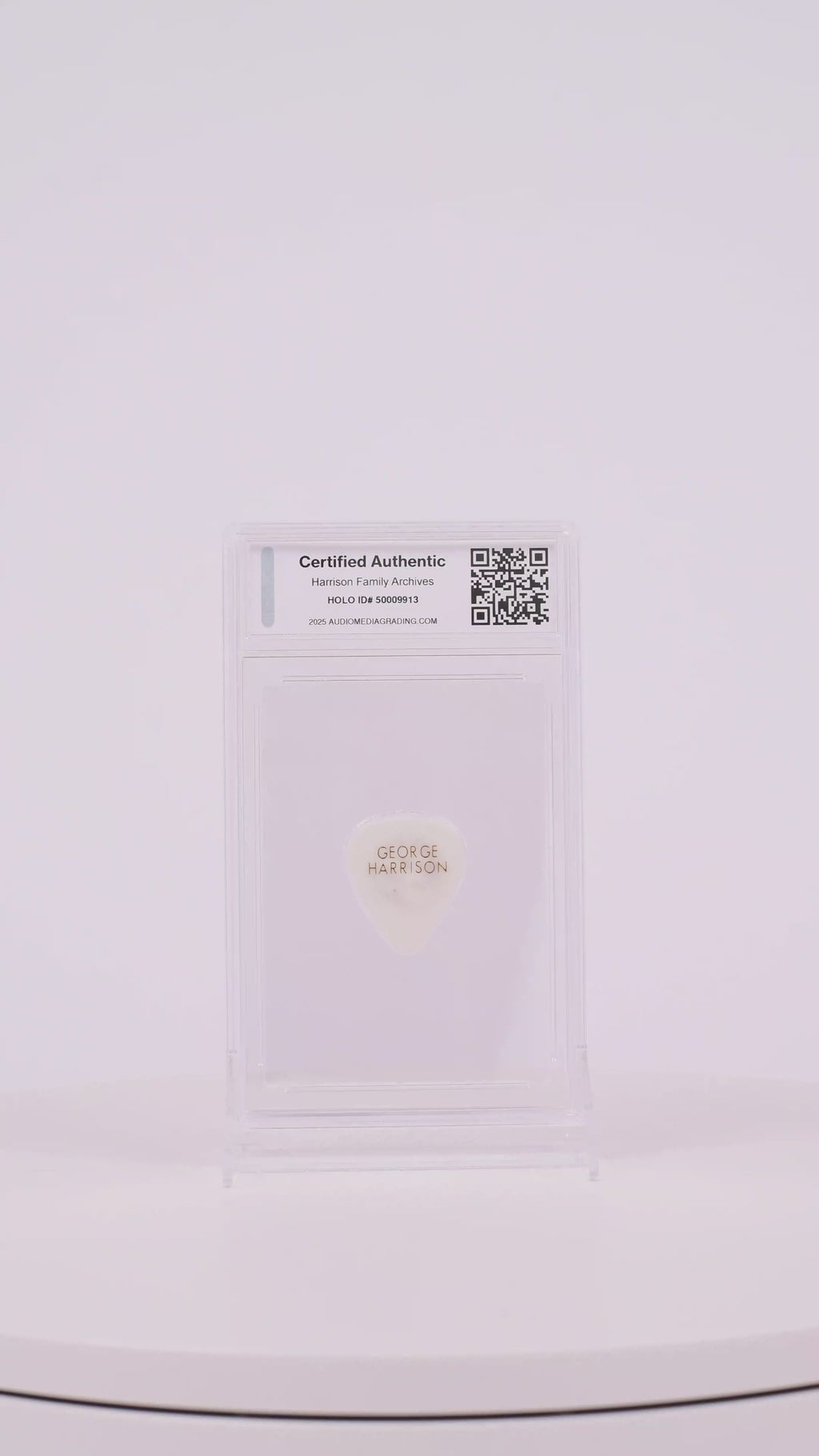 George Harrison Original Guitar Pick - White Color (AMG 50009913)