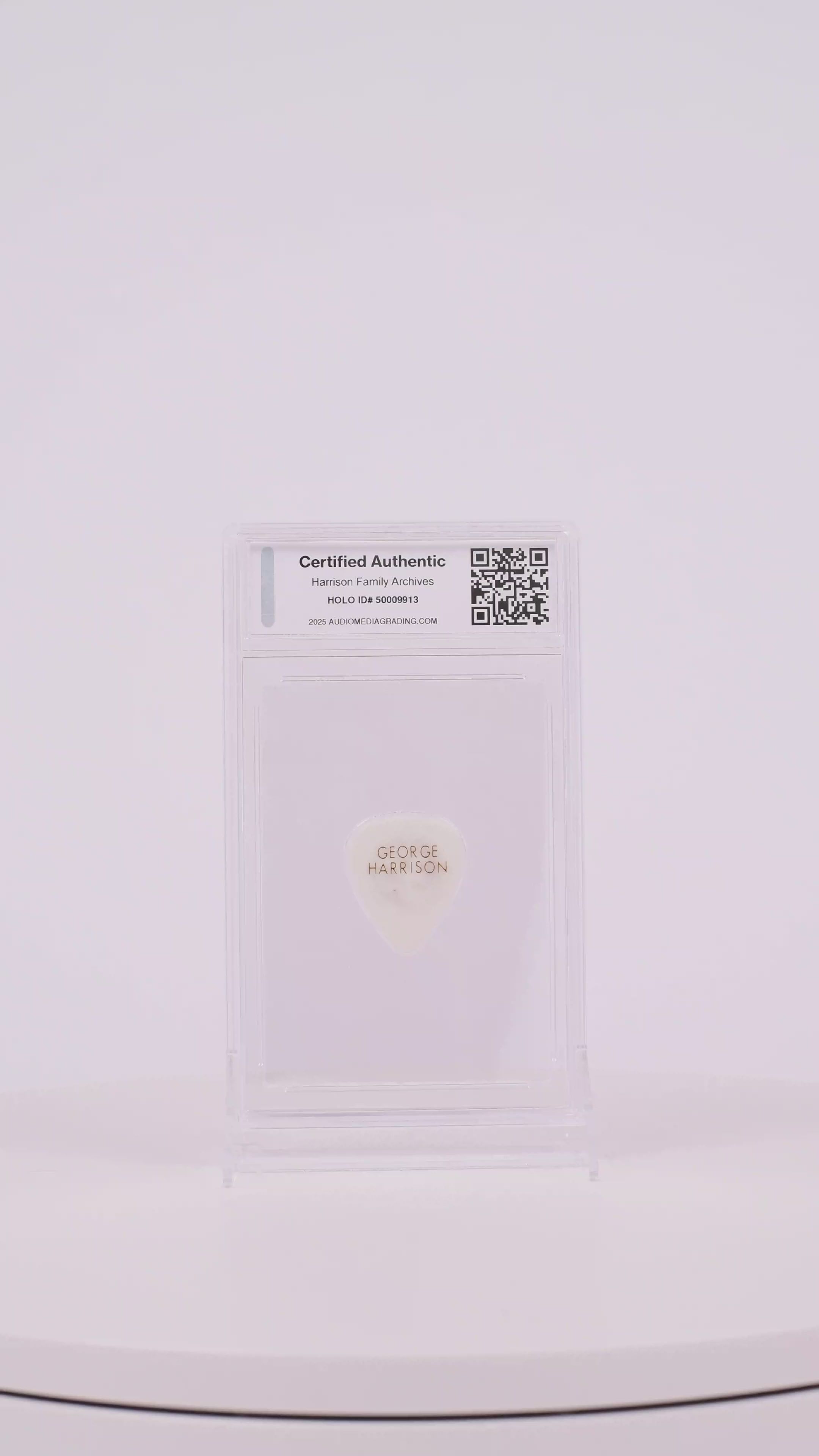 George Harrison Original Guitar Pick - White Color (AMG 50009913)