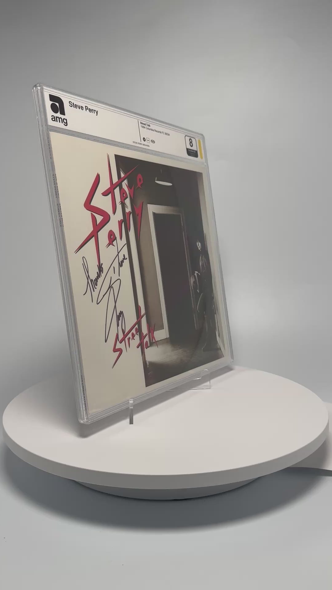 Steve Perry - Street Talk (1984) - SIGNED Vinyl (AMG 50006169)