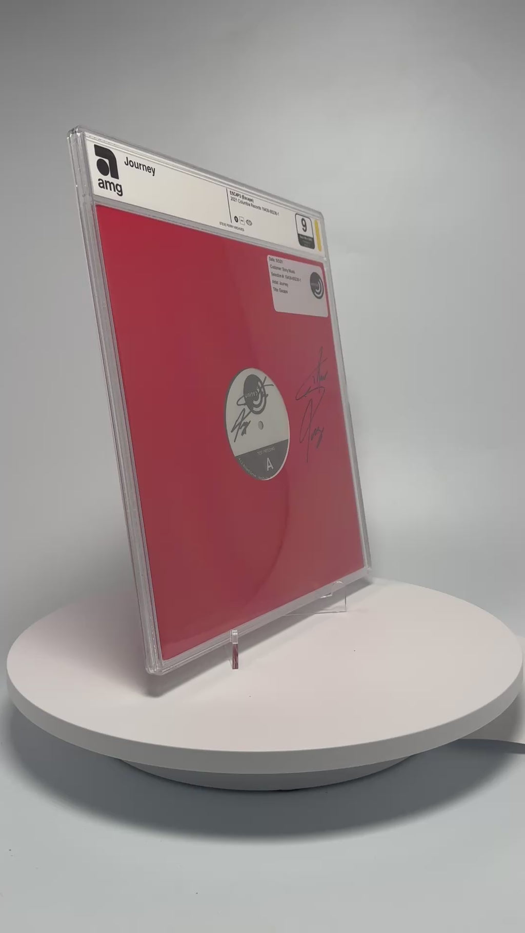 Journey - E5C4P3 (Escape) - SIGNED Vinyl Test Pressing (AMG 50006177)