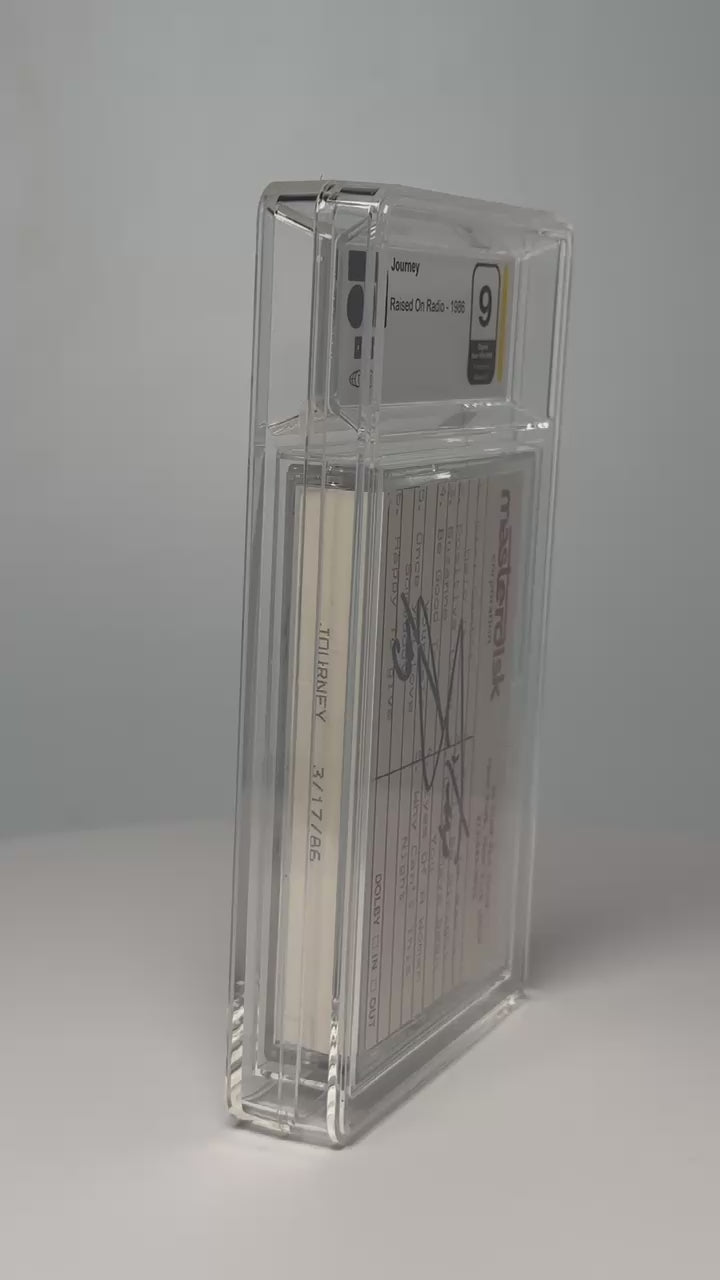 Journey – Raised On The Radio – 1986 Cassette Check Tape SIGNED by Steve Perry (AMG 50010957)