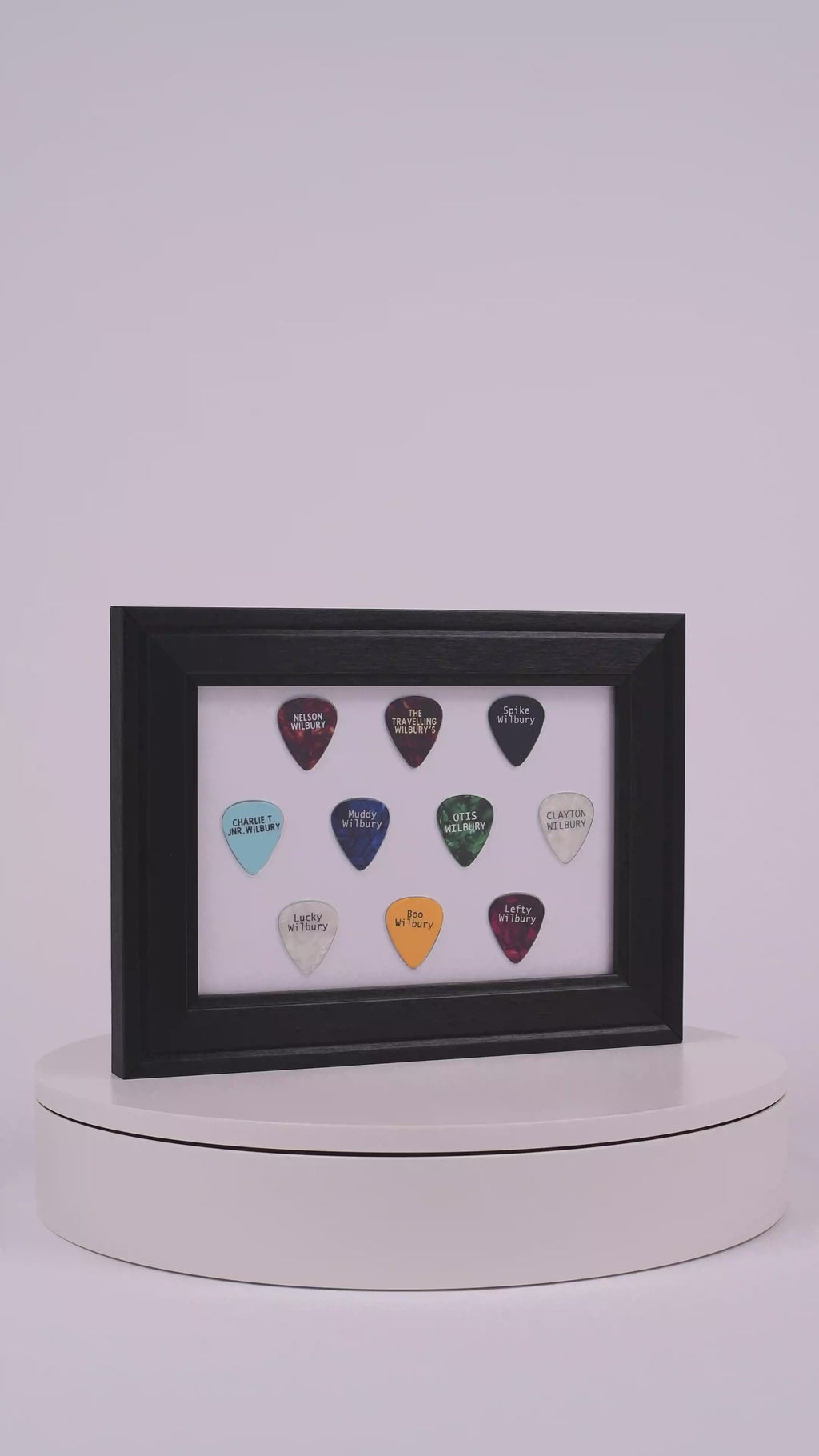 Traveling Wilburys Original Pick Set - Complete Set of 10 x Plectrums - Lot 1