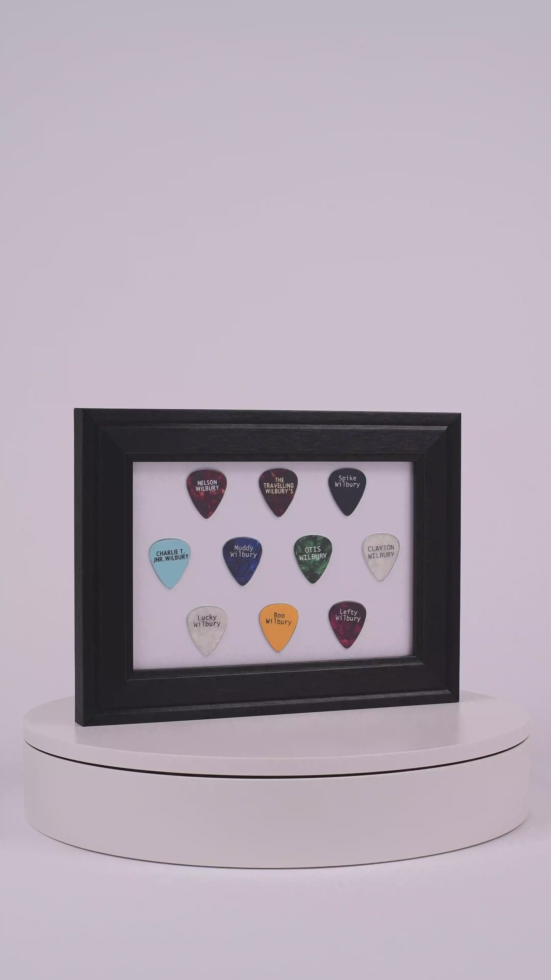 Traveling Wilburys Original Pick Set - Complete Set of 10 x Plectrums - Lot 1