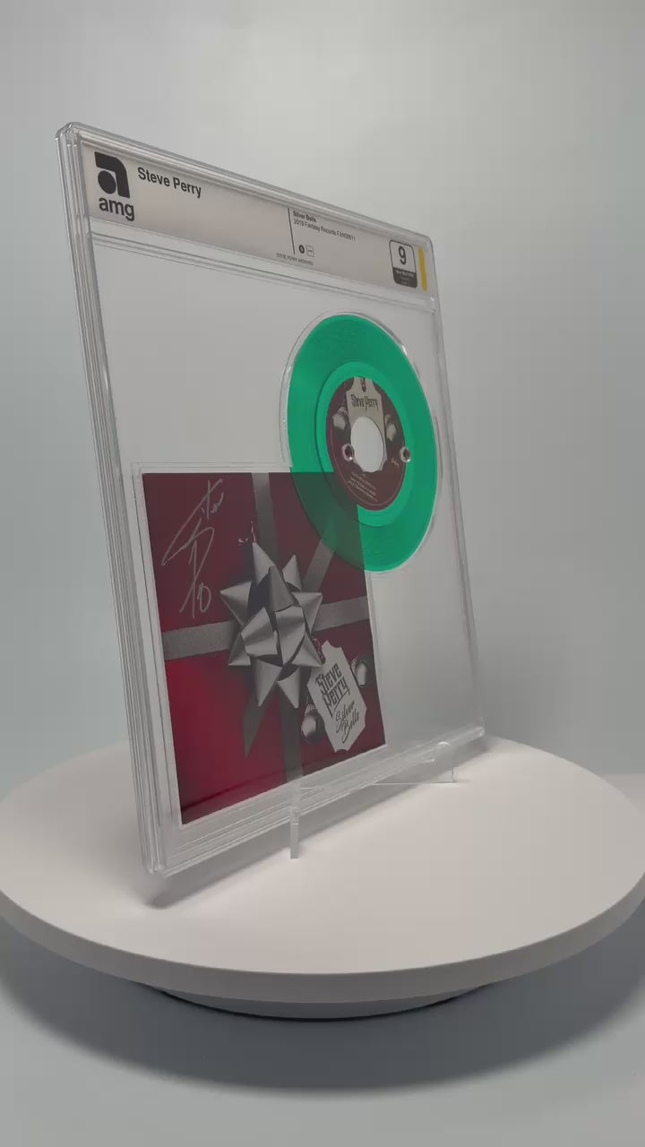 Silver Bells – 2019 7” Green Vinyl Single SIGNED by Steve Perry (AMG 50010958)
